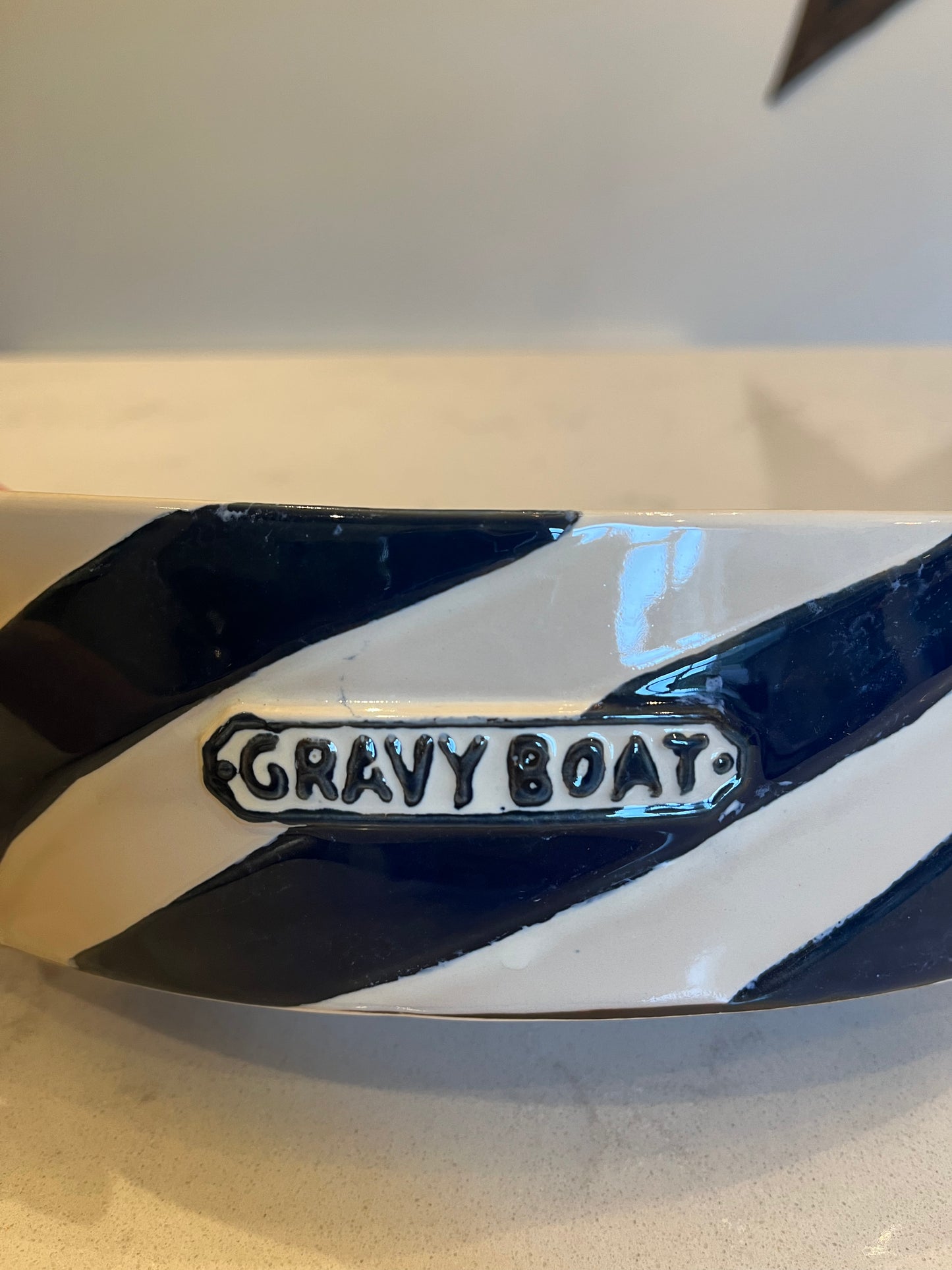 Large nautical gravy boat