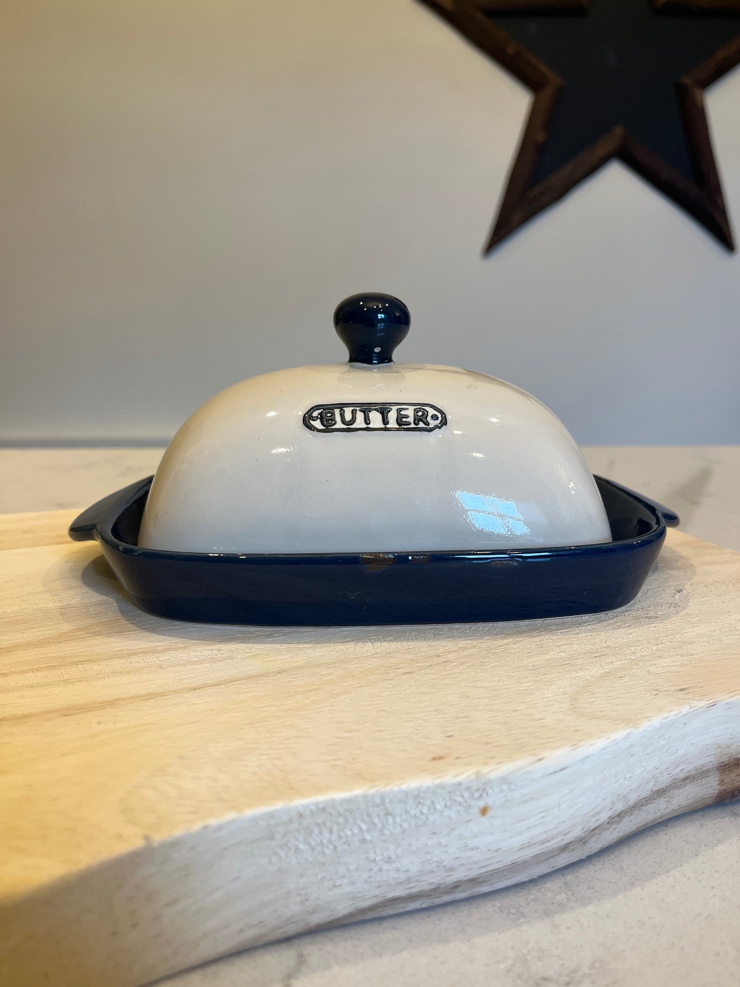 Farmhouse butter dish