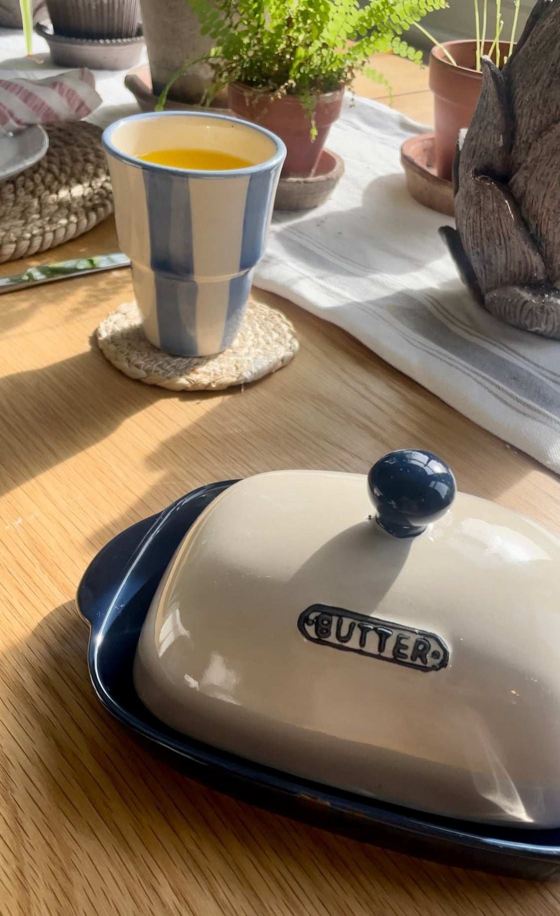 Farmhouse butter dish