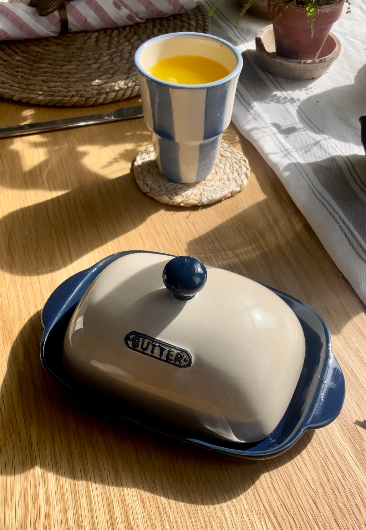 Farmhouse butter dish
