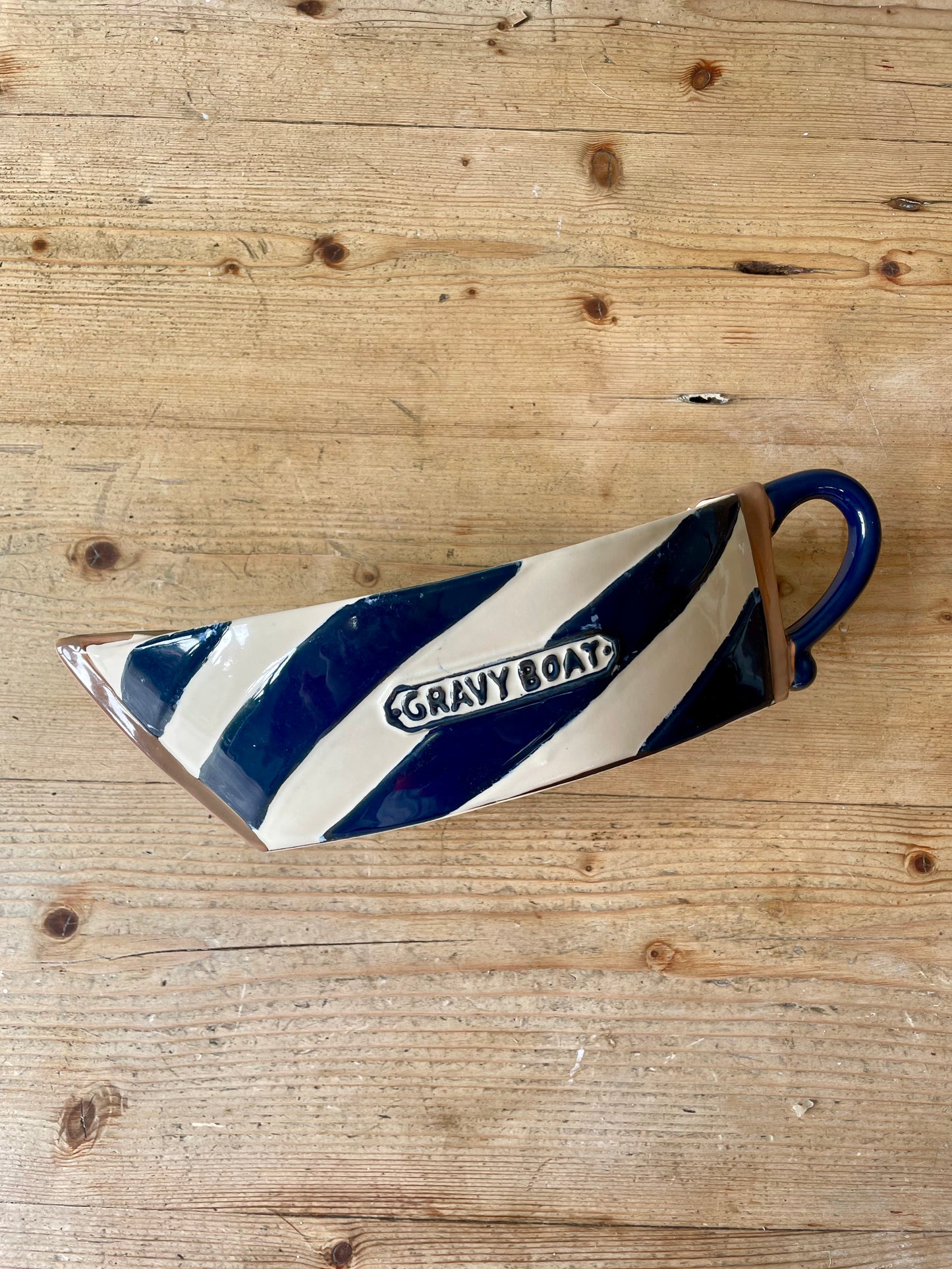 Large nautical gravy boat