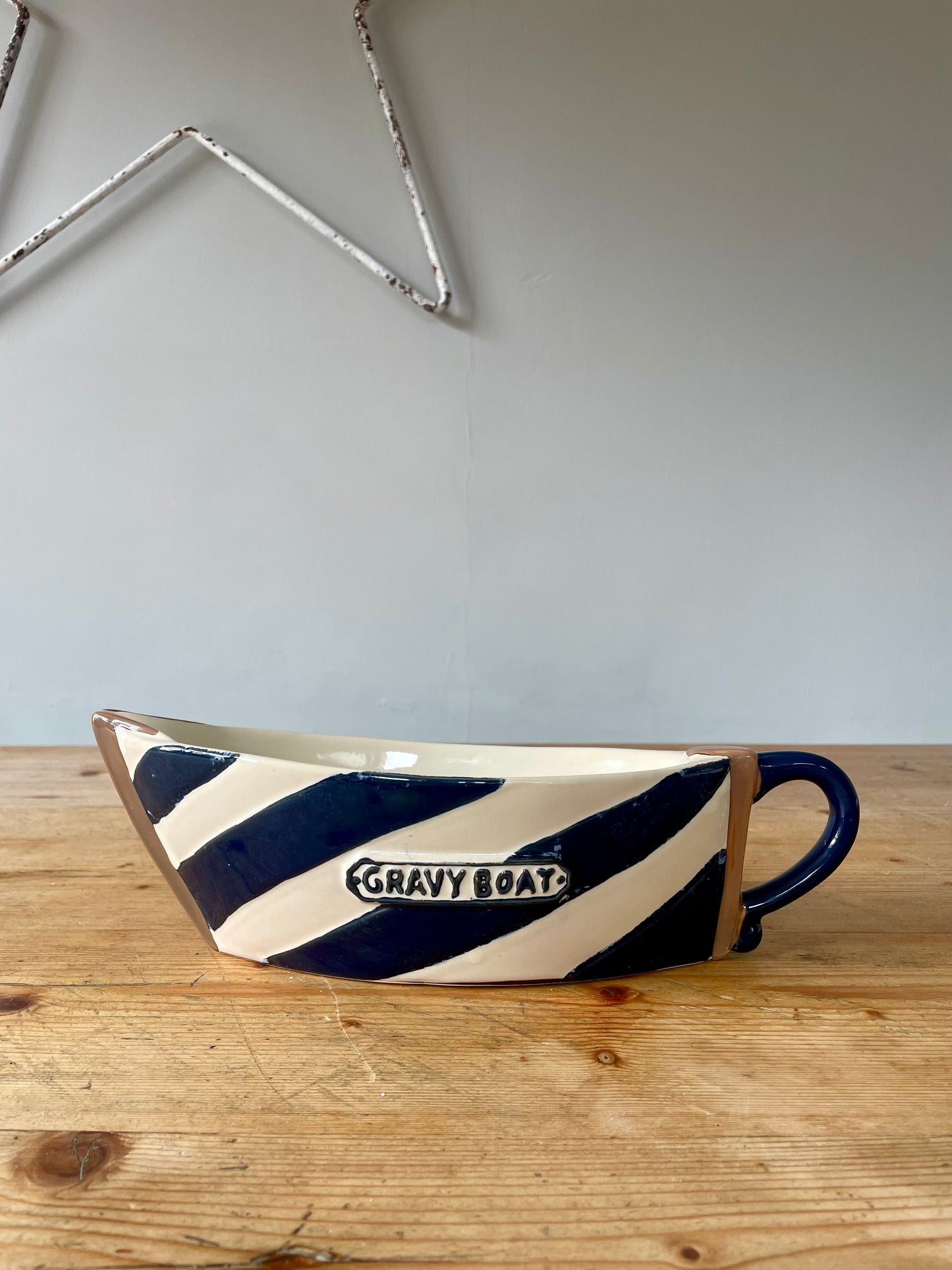 Large nautical gravy boat