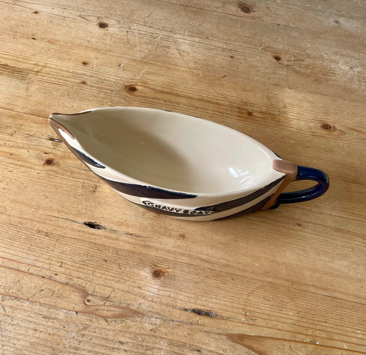 Large nautical gravy boat