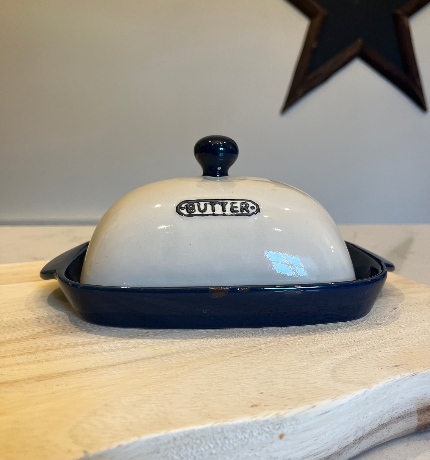 Farmhouse butter dish